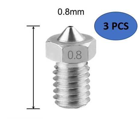 3pcs 1.75mm 1.5mm V6 Hardened Steel Nozzle For J-Head Hotend Extruder 3D Printer 
